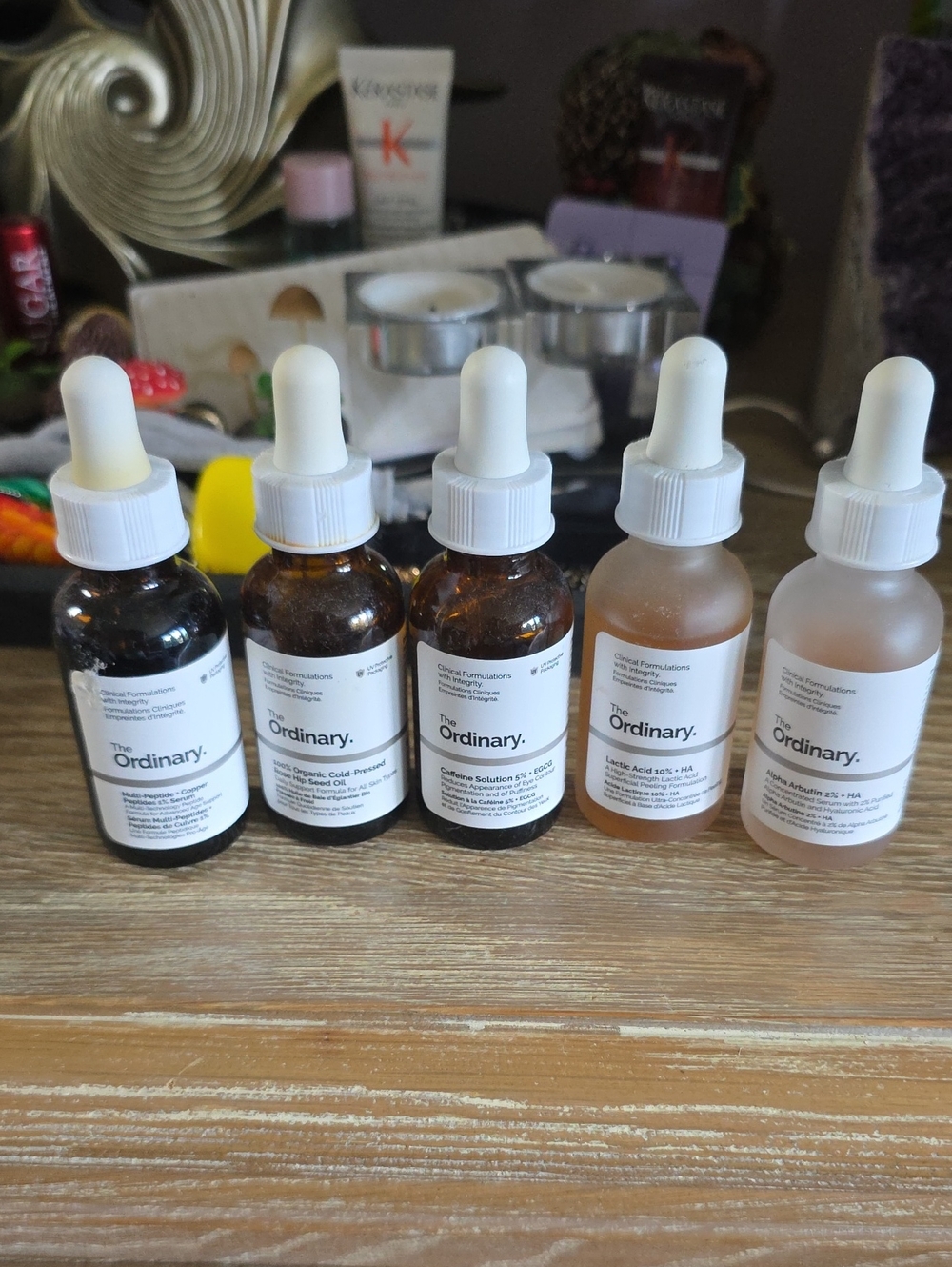 The Ordinary Serums in Brown, Clear & Frosted Bottles